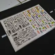 decal hotwheels 1:64 universal transparant model sponsor