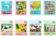 Pinball Tabletop Skill Game - Cartoon Animal Designs Safe Pinball Machine - Education Toy Double-Sided Brain Teaser for Birthday Christmas New Year Easter