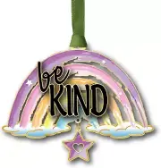 Beacon Design Be Kind Rainbow Ornament with Star, Tree Decoration LGBTQ Aware...