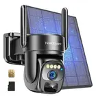 4G LTE Solar Cellular Security Camera with 360-Day Unlimited SIM Data, No WiF...