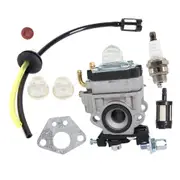 15mm Carburetor for 33cc 43cc 52cc 2-Stroke Brushcutter Whipper Snipper Chopper Trimmer Weed Eater Carb Replacement