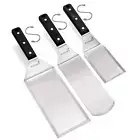 Griddle Spatula Set - Stainless Steel Metal Spatula and Griddle Scraper - Hea...