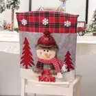 Cartoon Christmas Chair Cover 3D Xmas Decoration Dress Props Seat Cover Party