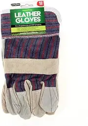 1 Pairs Garden Gloves Garden Greens Grey Durable Leather Comfortable Adult Size