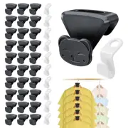 40PCS Triangle Hanger Hooks, Clothes Hanger Connector Hooks That Create up to...