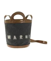 TROPICALIA mini bucket bag in felt and leather One size Black