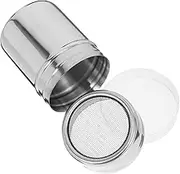 Luxshiny Stainless Steel Powder Sugar Shaker Fine Mesh Dispenser for Cocoa Flour and Seasoning for Coffee Cappuccinos and Lattes and Easy to Clean