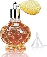 LINALL Perfume Atomizer Spray Bottle - 3.4oz Glass Refillable Bottle with Air Bulb Professional Classic Sprayer for Cocktail Great for Bartender Home Bar