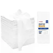 New White T-Shirt Exact Cut Rags for Multipurpose Wiping 20x20 inch 100 Pcs Pack