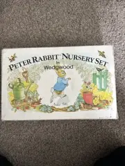 3 pc Peter Rabbit Nursery set by Wedgwood; mug, plate and oatmeal dish