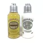 L'occitane Almond Shower Oil & Body Milk Set 50ml set of 2 New