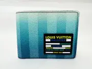 Louis Vuitton Damier Striped Portefeuille Multiple Bifold Wallet Billfold M81319