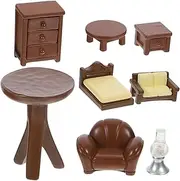 ibasenice Miniature Furniture Set 1:12 Scale Dollhouse Decor Safe Practical for Toy Rooms
