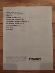 Fidelity Select Portfolio's Information Technology Sector Prospectus April...