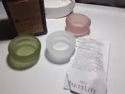 PARTYLITE CANDLES BIRD'S NEST TEALIGHT Holder TRIO New in Box RARE P92987