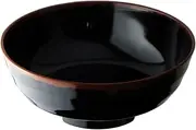 Nagao Unbreakable Ramen Bowl, Extra Large, 60.9 fl oz (1,900 ml), Black, Mega Moridon, Dishwasher Safe, Made in Japan