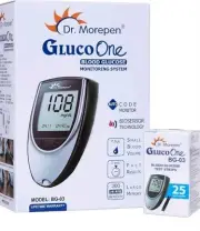 Blood glucose monitor kit /DR. MOREPEN GlucoOne with 25 strips