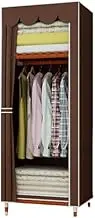 Portable Wardrobe Rack,Sturdy Closet Portable Kids Closet Wooden Frame Fabric Clothes Storage Organiser for Bedroom Living Room