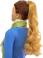Hair2Heart 100g Wavy Braid Ponytail Extension, Honey Blonde, 60 cm Length