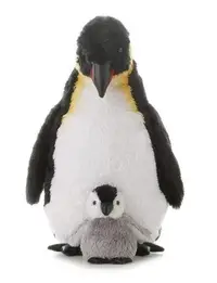 在飛比找Yahoo!奇摩拍賣優惠-歐洲進口 好品質  企鵝家族動物大企鵝企動物抱枕娃娃絨毛布偶