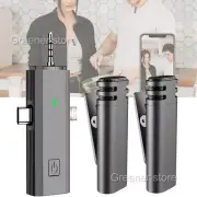Lavalier Wireless Microphone Noise-Reducing For Android iPhone Vlog Live Stream
