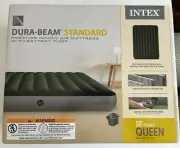 INTEX Dura-Beam Air Mattress with Battery Pump, Queen Size, New in box