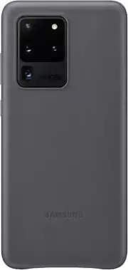 Samsung Original Galaxy S20 Ultra 5G Leather Cover/Mobile Phone Case - Grey