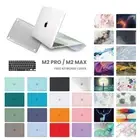 For MacBook Pro 14 Inch 2023 M2 A2779 Clear Pattern Hard Case + Keyboard Cover