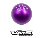 VMS RACING PURPLE ROUND CNC BILLET GEAR LEVER SHIFT KNOB FOR MAZDA 6 SPEED (for: Mazda)