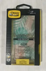 Otterbox Symmetry Series Case For iPhone 8 Plus & 7 Plus, Clear & Green Leaves