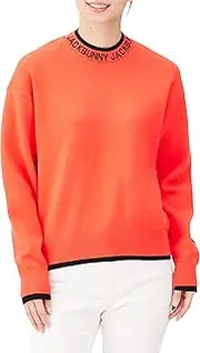 Jack Bunny(ジャックバニー) 263-3270026 Women's Mock Neck Knit (Recycled Material) / Golf