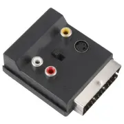 1X(Newest Switchable Scart Male to Female S-Video 3 Audio Adapter8593