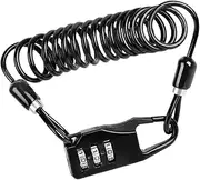 ibasenice 1Pc Bike Code Combination Lock Digital Password Security Cable Lock for Mountain Bikes Portable and Design Easy to Carry for Outdoor Cycling