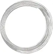 Vaessen Creative Aluminium Craft Wire Flat 9.8 ft (3 m) x 0.04" (1 mm) x 0.12" (3 mm) Silver - Flexible Metallic Wire for Crafting, Flower Arranging, Jewellery Making and Modelling