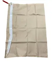 Laundry Bag Shoulder Strap 38"x27" Heavy Duty Nylon Draw String With Beige