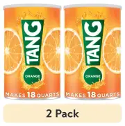 (2 pack) Tang Jumbo Orange Drink Mix with Vitamin C, 58.9 oz Canister