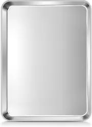 Joyfair Baking Tray, Stainless Steel Toaster Oven Tray, Large Cookie Sheet Pan Great for Baking Cooking Roasting, Non Toxic & Rust Free, Mirror Finished & Dishwasher Safe, 40.5x30.5x2.5cm