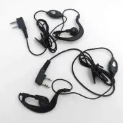 2X With PTT MIc Headsets/Earpiece for Kenwood /Two Way Radio Walkie Talkie