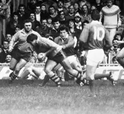 Hooker Tom Lawton Runs On For The Wallabies First Try 1984 OLD RUGBY PHOTO