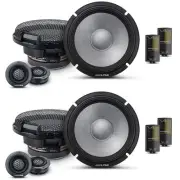 Alpine R2 Speaker Bundle, 4pk R2-S65C 6.5" High-Resolution 2-Way Component