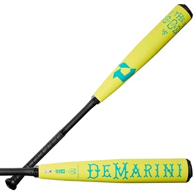 DeMarini 2025 The Goods Neon Yellow BBCOR (-3) Adult Baseball Bat - 33/30