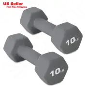 Skyon Barbell Rubber Coated Hex Dumbbell Hand Weight Set Avail 10 lb Pair