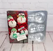 Brand New Mini Snowmen Cake Pan Tray by Wilton 1992 | Pan Holds Six Molds