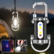 Mini Keychain Flashlight Emergency Rechargeable SuperLarge Floodlight P79C