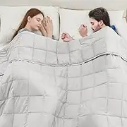 anfie Weighted Blanket(80"x87" 20lbs King Size),Ultra Soft and Cozy Cooling Weighted Blanket for Adult,Heavy Blanket with Machine Washable Soft Blanket
