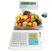 110V Label Printing Scale Digital Price Label Printing Scale with 1roll Thermal