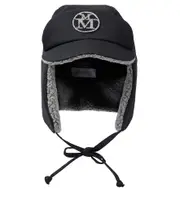 [Maison Michel Kids] Maison Michel Kids Agatha virgin wool cap Inch 19.7 blue