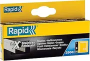 Rapid Stainless Steel Staples for Textiles, Finewire No. 13, Leg Length 6mm, Staple Gun Staples, High-Performance, 2500 Pieces, Boxed (11830726)