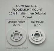 COMPACT Nest Floodlight Camera Complete Mount Kit~With Bracket/screws/nuts