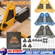 Woodworking Feather Board Set Router Tables Aid Tools for T-slots & Miter Groove